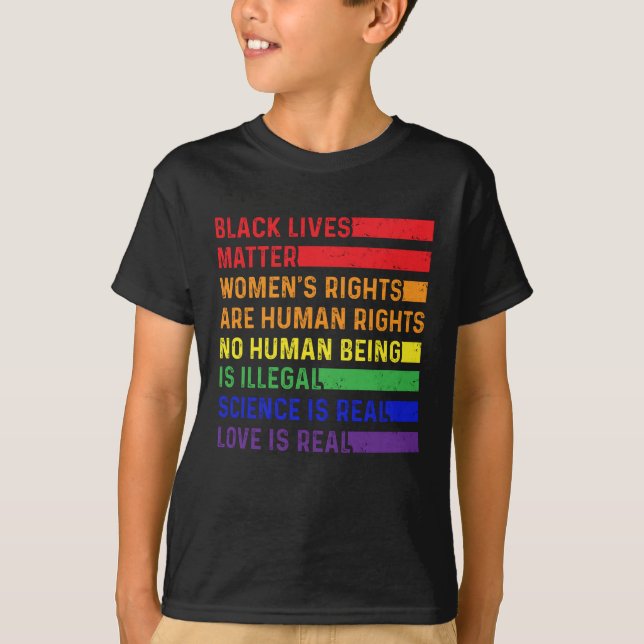 Camiseta Las vidas negras importan los derechos de las muje (Anverso)