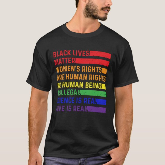 Camiseta Las vidas negras importan los derechos de las muje (Anverso)
