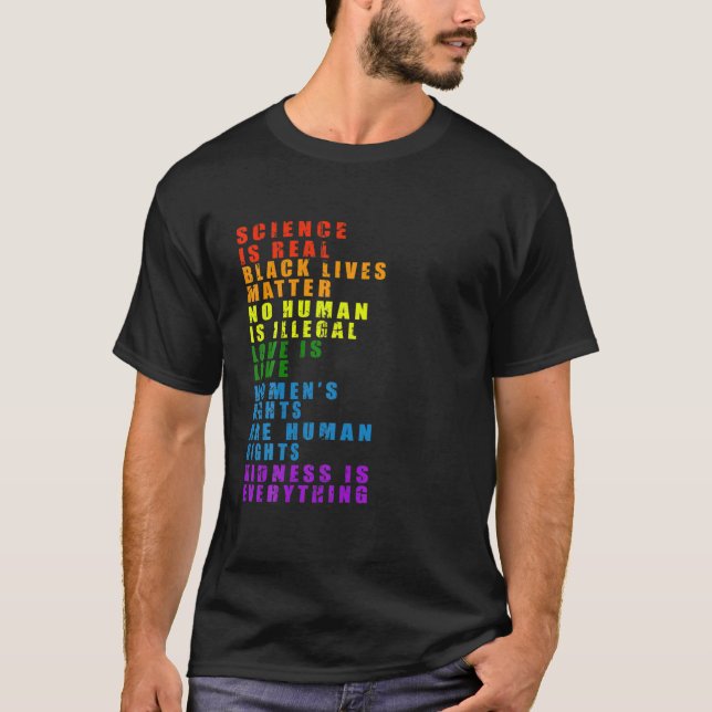 Camiseta Las vidas negras importan los derechos humanos BLM (Anverso)