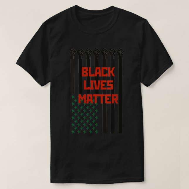 Camiseta Las vidas negras importan VNeck (Diseño del anverso)