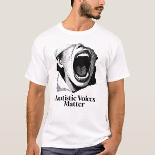 Camiseta Las voces autistas importan   Diseño de manifiesto