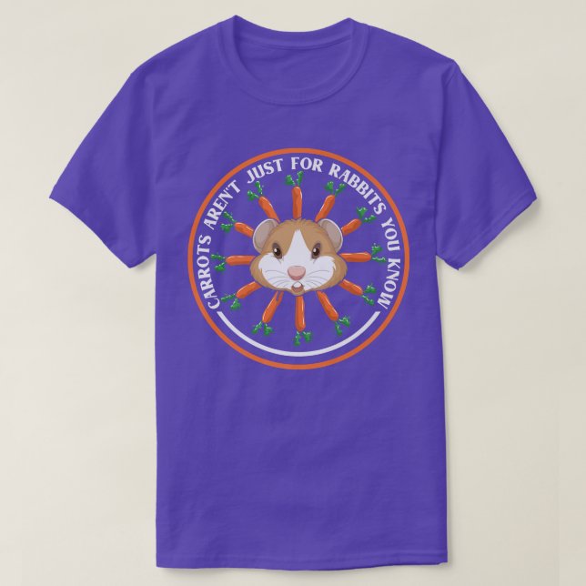Camiseta Las zanahorias son solo para los conejos Guinea (Diseño del anverso)