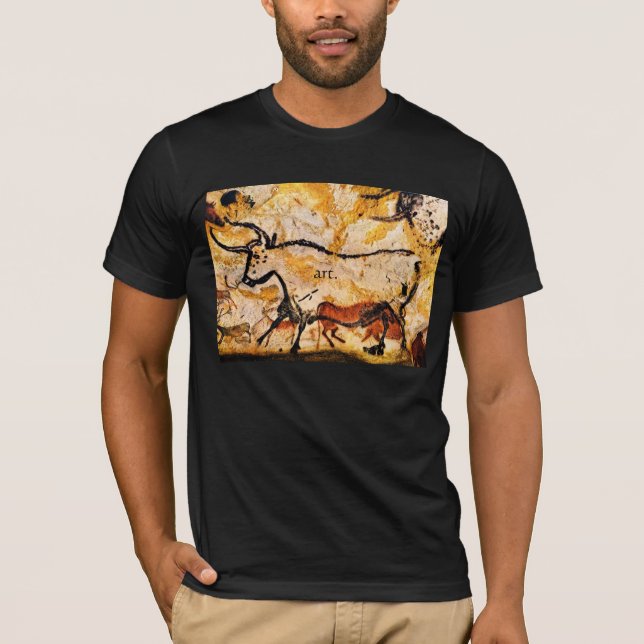 Camiseta Lascaux, Francia, pintura de cuevas (Anverso)