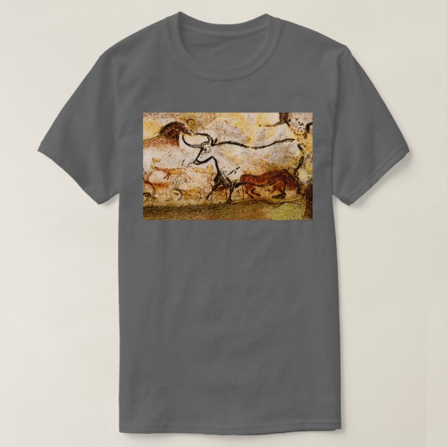 Camiseta Lascaux Hall of the Bulls Aurochs (Diseño del anverso)