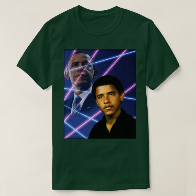Camiseta Láser de imágenes de la escuela Barack Obama (Diseño del anverso)