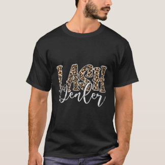 Camiseta Lash Dealer Lash Tech Eyelash Leopard Lash