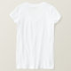 Camiseta Lash Salon blanco/Rosa oro personalizado (Reverso del diseño)