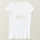 Camiseta Lash Salon blanco/Rosa oro personalizado (Anverso del diseño)