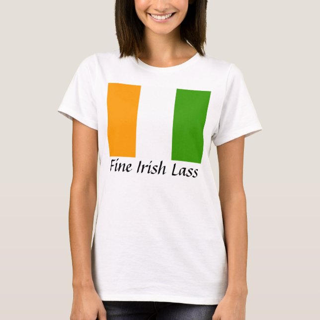 Camiseta Lass irlandés fino (Anverso)