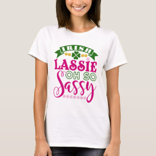 Camiseta Lassie irlandesa Oh So Sassy St Patrick's Day