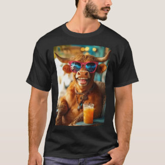 Camiseta Lässiger Stier mit Sommerflair