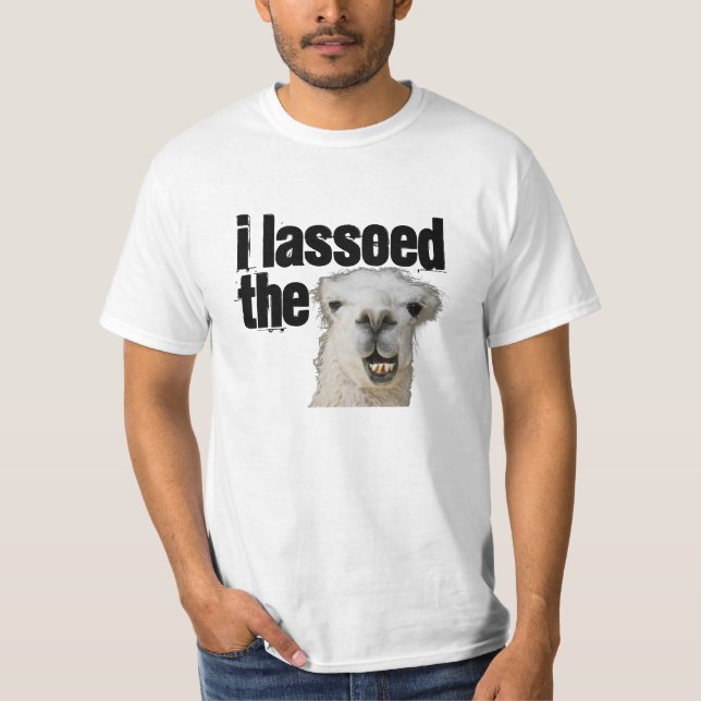 Camiseta Lassoed la llama (Anverso)