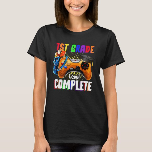 Camiseta Last Day Of School 1st Grade Level Complete Gradua (Anverso)