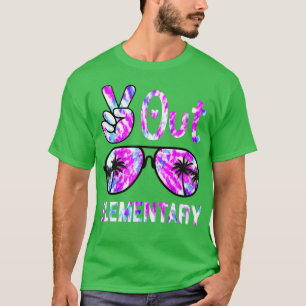Camiseta Last Day Of School Peace Out Elementary Teacher Ti