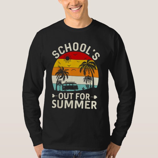 Camiseta Last Day Of School Retro Schools Out For Summer 11 (Anverso)