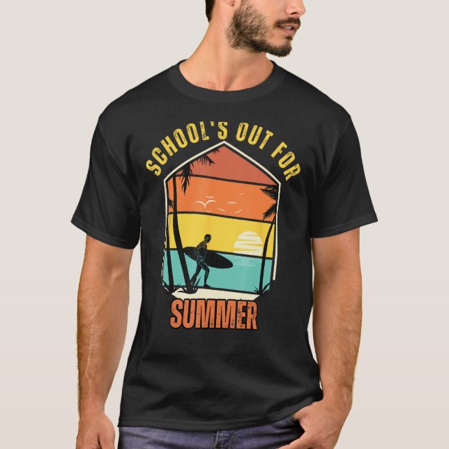 Camiseta Last Day Of School Retro Schools Out For Summer Te (Anverso)
