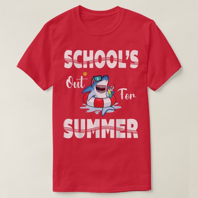 Camiseta Last Day Of School Schools Out For Summer Teacher  (Diseño del anverso)