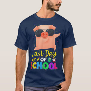 Camiseta Last Day Of School Teachers Summer With Pig Sungla