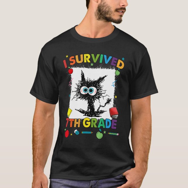 Camiseta Last Day Of Seventh 7th Grade I Survived 7th Grade (Anverso)