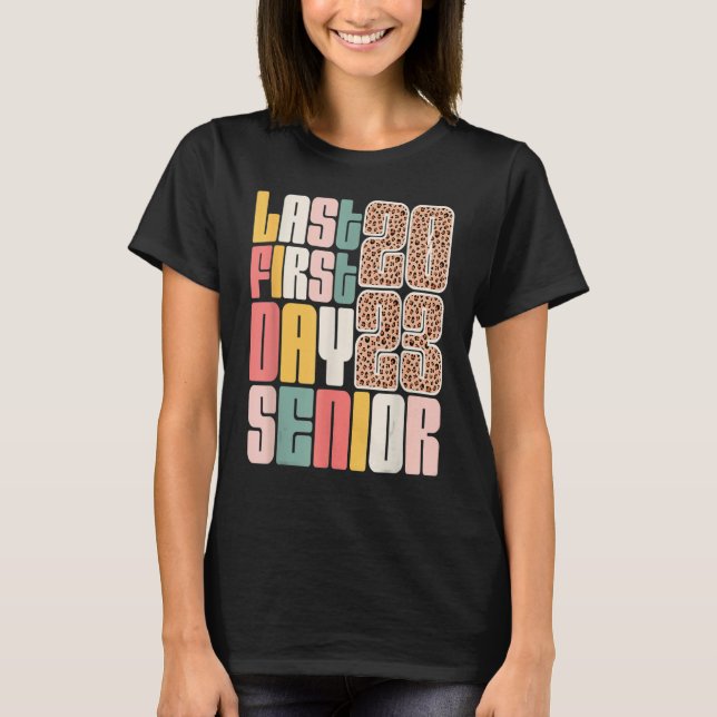 Camiseta Last First Day Senior 2023 Graduation Leopard (Anverso)