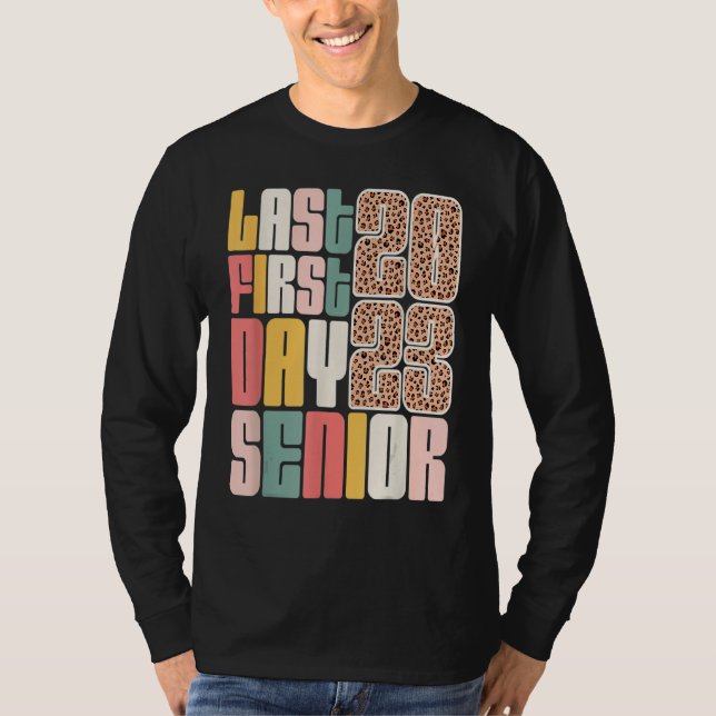 Camiseta Last First Day Senior 2023 Graduation Leopard (Anverso)