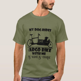 Camiseta Lastenfahrrad, Cargo bike, Hund mit Name,