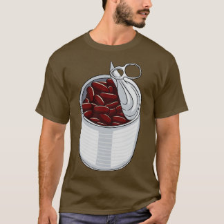 Camiseta lata de frijoles riñones frijoles horneados