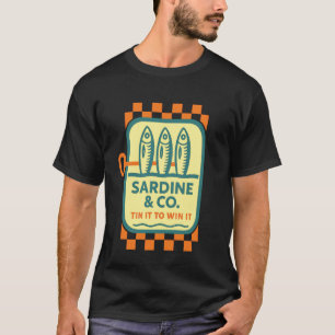 Camiseta Lata de pescado retro sardina It to Win It vintage