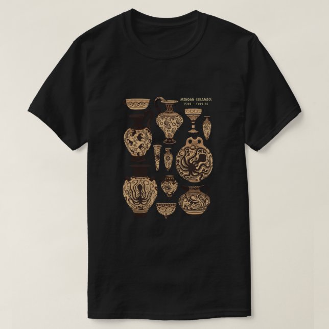 Camiseta Late Minoan Ceramics (Diseño del anverso)