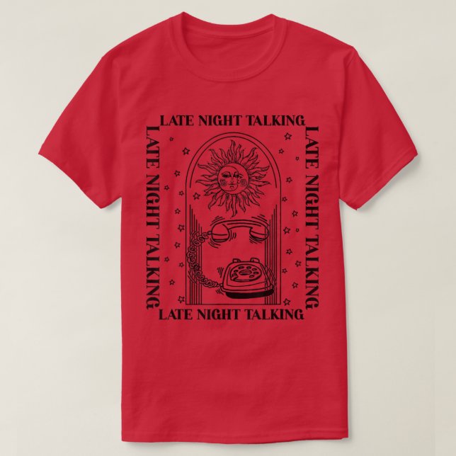 Camiseta Late Night Talking Vintage  (Diseño del anverso)