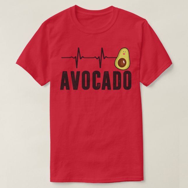 Camiseta Latido De Aguacate, Vegan Para Hombres Mujeres, Gu (Diseño del anverso)