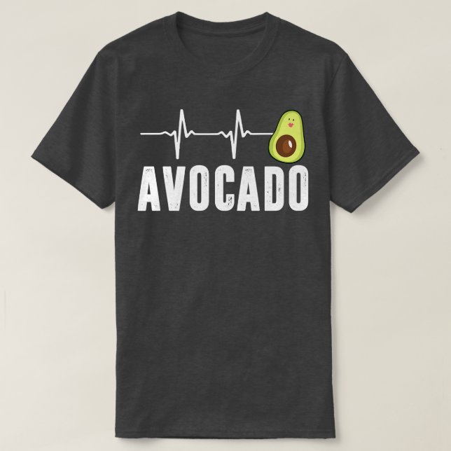 Camiseta Latido De Aguacate, Vegan Para Hombres Mujeres, Gu (Diseño del anverso)