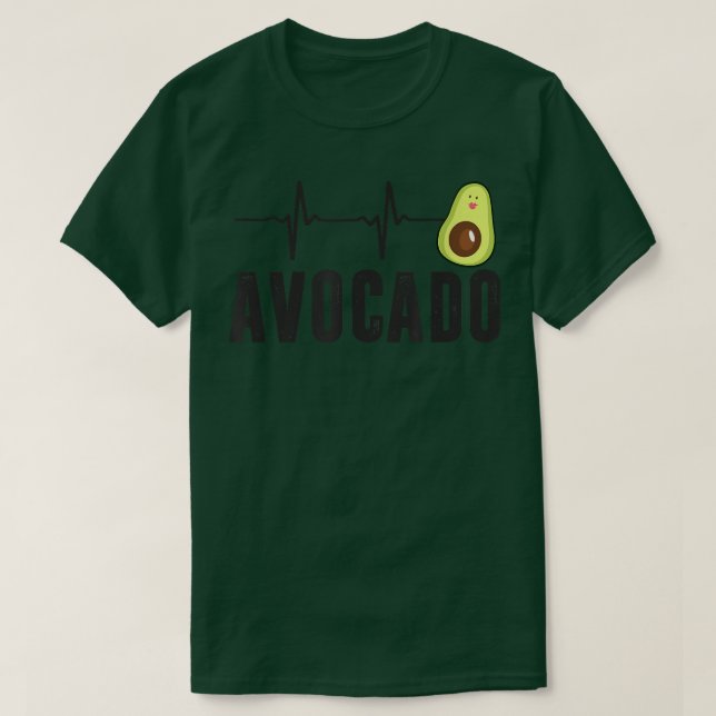 Camiseta Latido De Aguacate, Vegan Para Hombres Mujeres, Gu (Diseño del anverso)