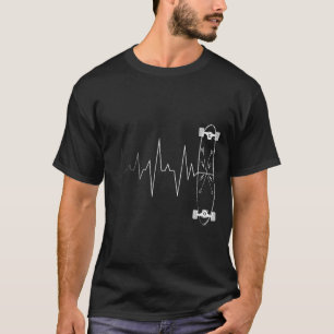 Camiseta Latido de Corazón de Skateboarding - Monopatín