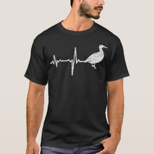 Camiseta latido de corazón fresco labrador negro