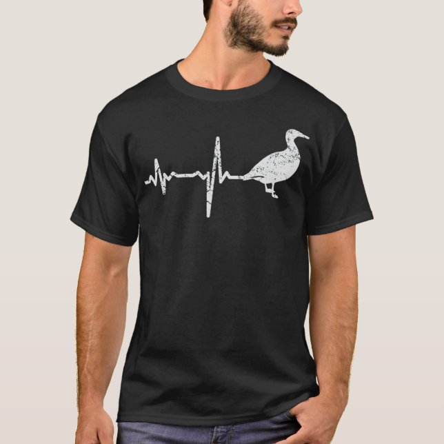 Camiseta latido de corazón fresco labrador negro (Anverso)
