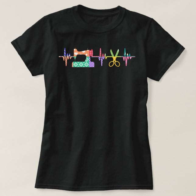 Camiseta Latido De Coser De Calentamiento Para Calcular Lov (Diseño del anverso)