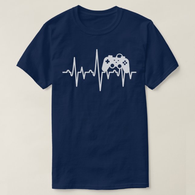 Camiseta Latido de latido de control de juegos 1 (Diseño del anverso)