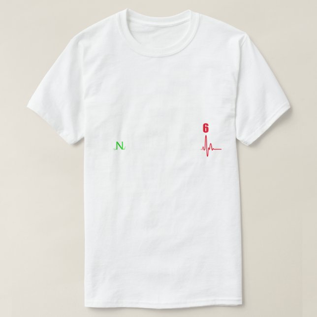 Camiseta Latido de motocicleta - 1N23456 (Diseño del anverso)