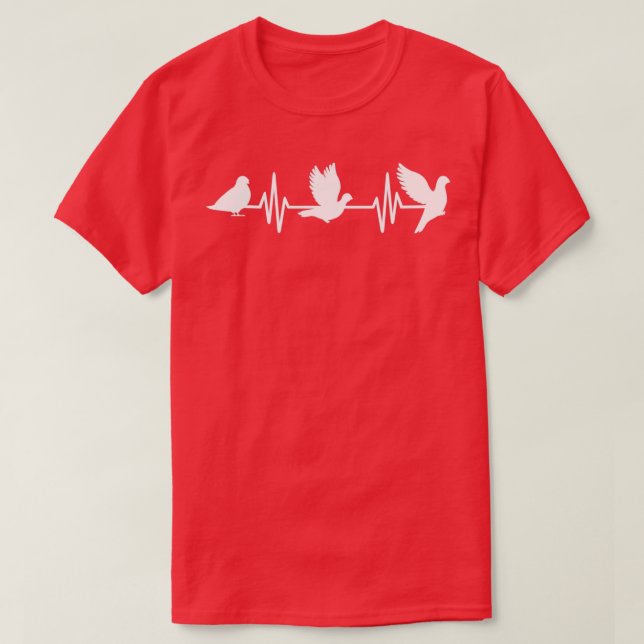 Camiseta Latido de paloma 2 (Diseño del anverso)