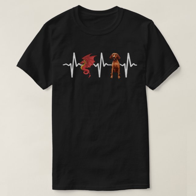 Camiseta Latido de Perro Cazador de Mapaches de Huesos Rojo (Diseño del anverso)