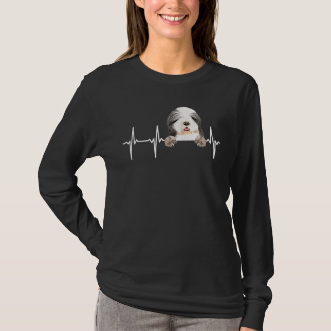 Camiseta Latido De Perro Para Collie De Cabeza (Anverso)