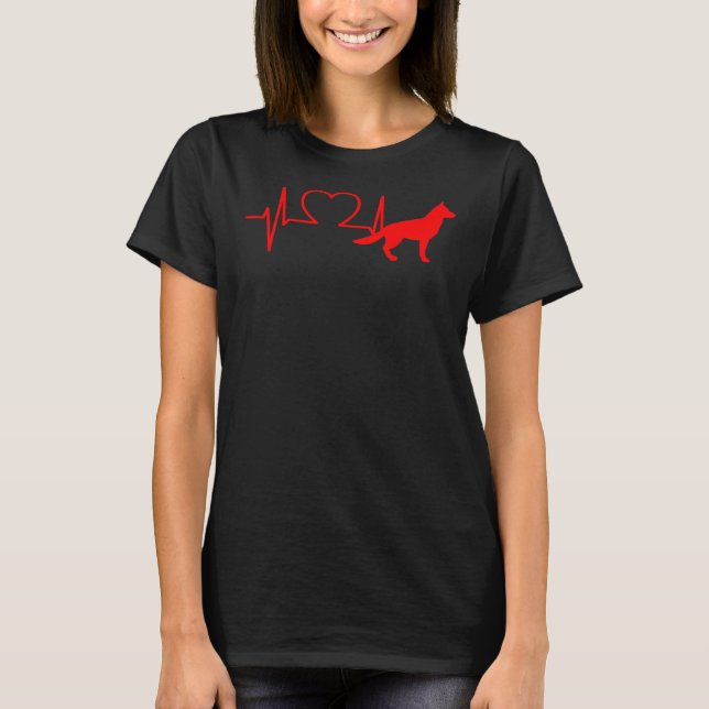Camiseta Latido de perro pastor alemán 30 (Anverso)