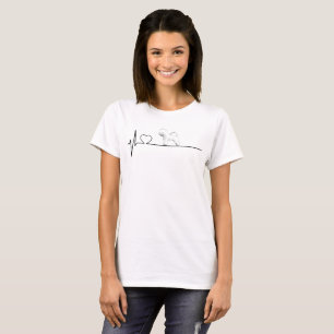 Camiseta Latido del corazón de Bichon Frise