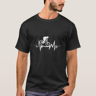 Camiseta Latido del corazón de la bici de montaña - regalo