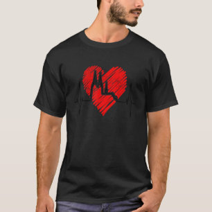 Camiseta Latido del corazón del horizonte de Colonia Aleman