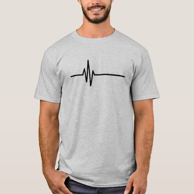 Camiseta Latido del corazón del pulso de la frecuencia (Anverso)