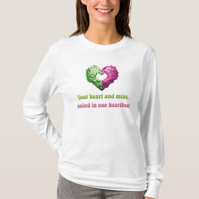 Camiseta latido del corazón unido (Anverso)