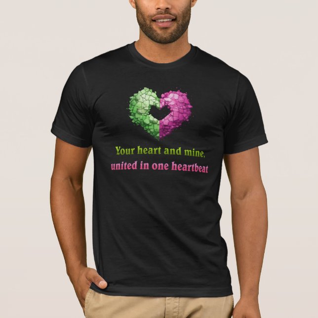 Camiseta latido del corazón unido (Anverso)