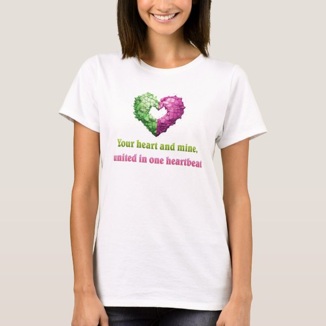 Camiseta latido del corazón unido (Anverso)